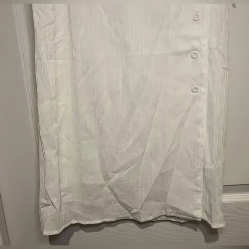 Evidnt Los Angeles Size Small 100% Cotton Fitted White Midi Skirt