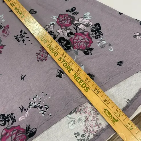 Massini Women's Long Sleeve Floral print Top Plus size 3X