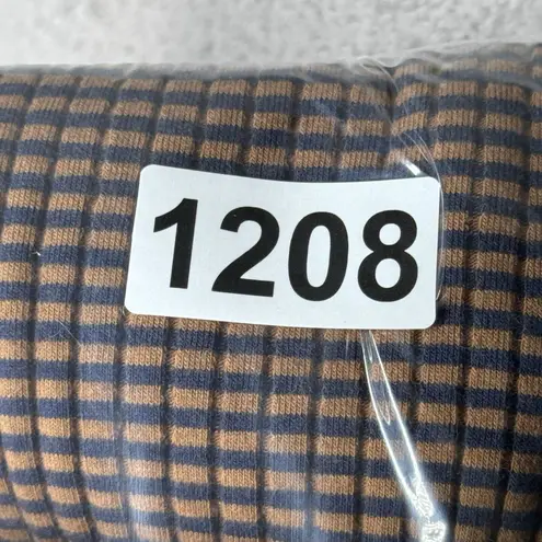 Carve Designs Shirt Womens Small Blue Brown Henley Everyday Casual Athleisure