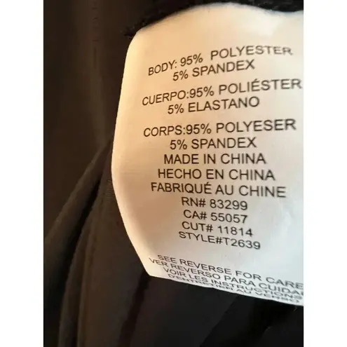 Tiana B. black sheath cocktail dress with ladder sleeves Size medium Black