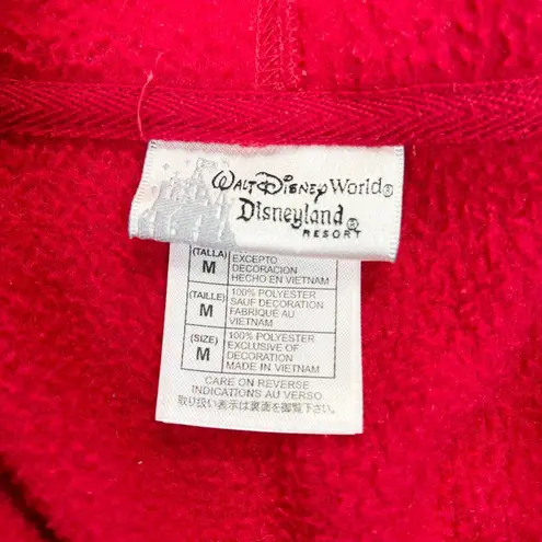 Disneyland‎ Resort Fleece Jacket Womens Medium Mickey Mouse Classic Embroidered