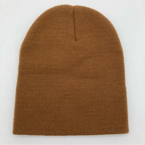  Logo Patch Knit Beanie in Carhartt Brown