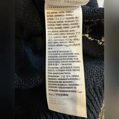 Abercrombie & Fitch  Cropped Navy Sweater with Dog Pattern thumbnail 11