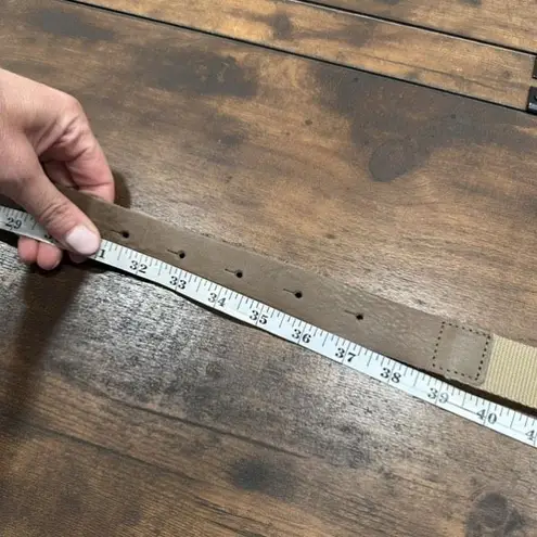 Humanoid brown leather wrap belt medium