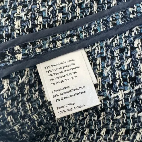 Akris Punto - Tweed Spread Collar Jacket Sz 14