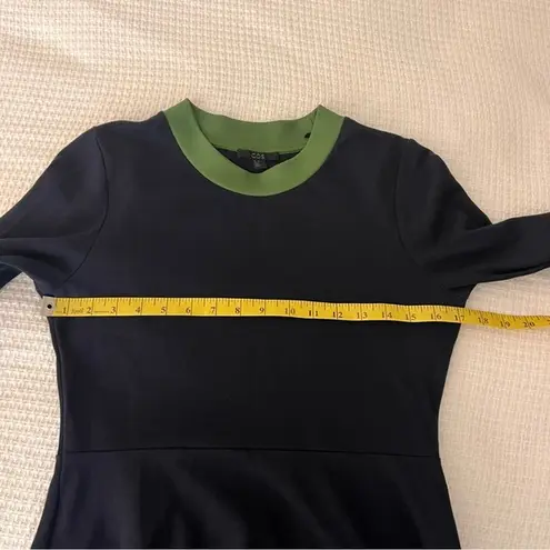 COS Navy High Low Jersey Midi Dress Size XS