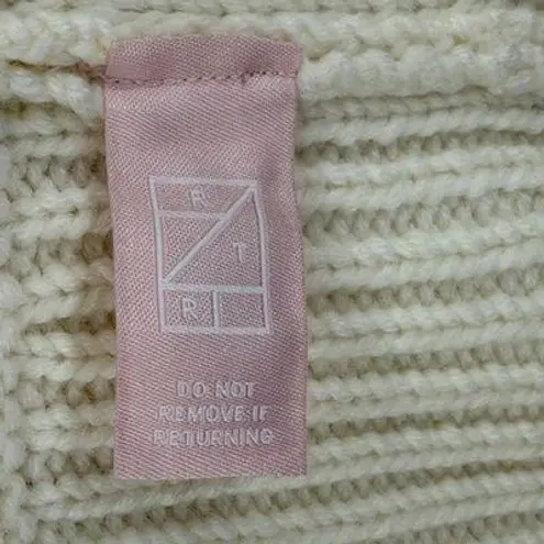 Kaufmanfranco Cream Wool Blend Knit Vest Faux Fur Collar Sleeveless Medium M