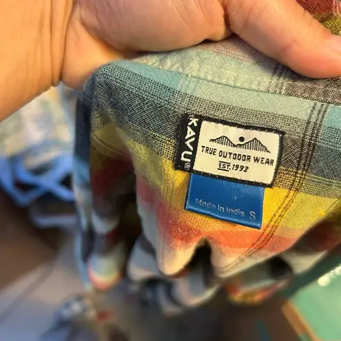 KAVU Sleeveless Plaid Makayla Button-Up Shirt Dress