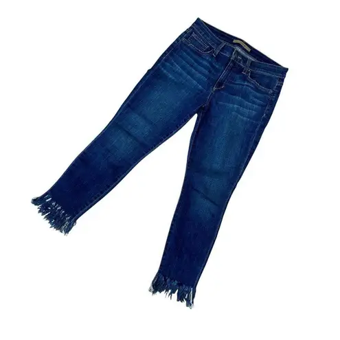 joe's jeans Mabel Skinny Crop Fun & Flirty Jeans w/ Fringe Hem - size 28