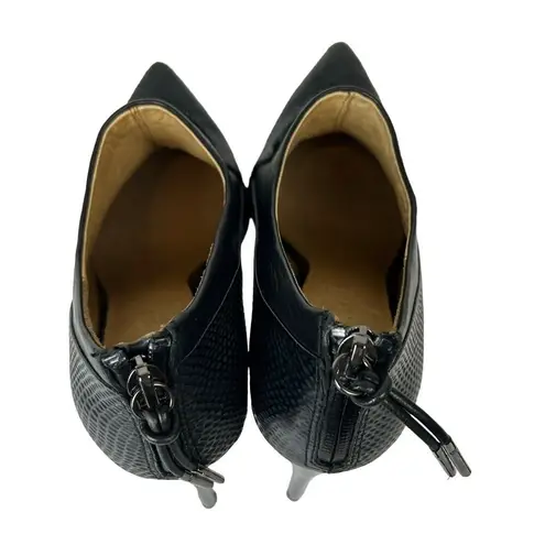 L.A.M.B. size 8 Tracie Calf Hair Pointed Toe Ankle Boots Booties stiletto heel