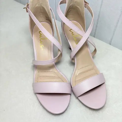 Lulu's Pink Blush Strappy Sandals Heels Size 7