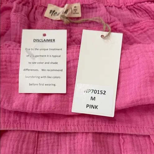 New in Stylish Pink Romper NWT Size M