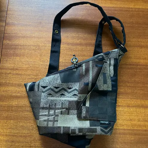NWOT Carogi Carson Rogers Convertible Backpack Sling Bag Gray Khaki Tan Black Multiple