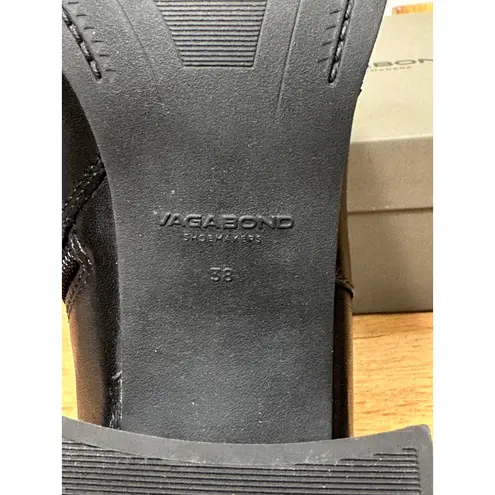 Vagabond Stina Ankle Boots Smooth Black Leather Size 8 US 38 EU NIB Booties