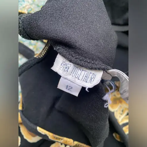 Spiegel Vintage 90s Together! cotton abstract floral one piece bodysuit, size 12