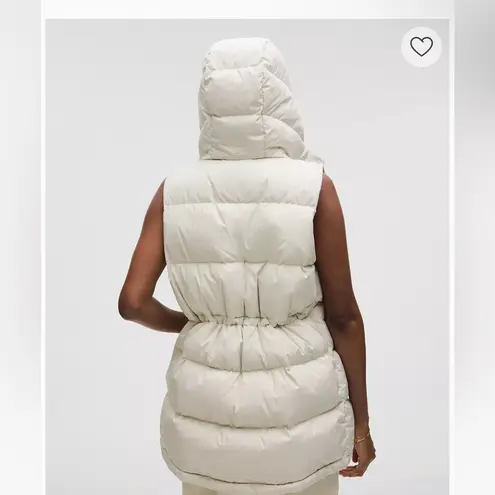 Lululemon NWT Wunder Puff 600-Down-Fill Mid-Length Vest / Bone thumbnail 3