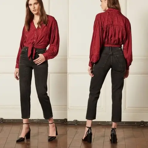 Boyish Jeans - The Tommy crop jeans in Black high rise button fly sz 24