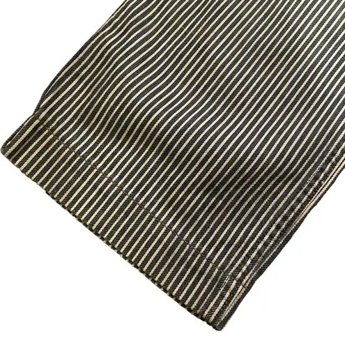 Isabel Marant Size 28 Crop Trouser Pants Blue White Pinstripe Coastal Nautical