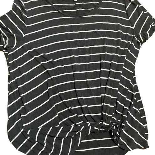 Nine Britton Women's Levie Knot Front Knit Tee Size 1X GUC