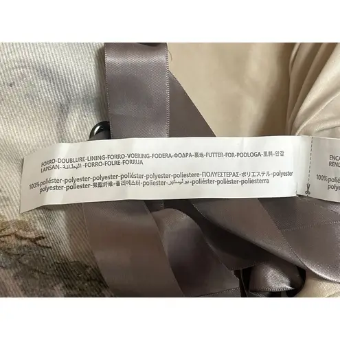 Bershka Demarteau Sleeveless Strapless Tie Back Graphic Tube Bandeau Crop Top M