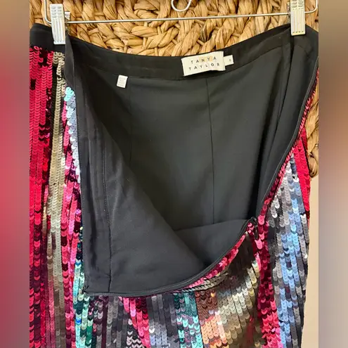 Tanya Taylor Multicolor Sequin Samia Skirt Size 8