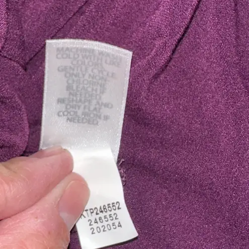 J. Jill • Wearever Collection Deep Purple 3/4 Sleeve Cowl Neck Size L Petite