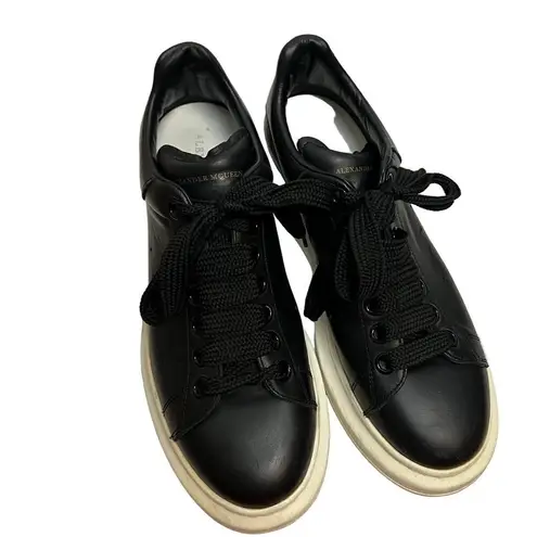 Alexander McQueen Black Leather Platform Sneakers Sz. 39.5 (US 9.5)