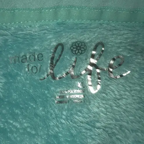 Made for life brushed fleece long sleeve zip up 2 front pockets NEW size XL