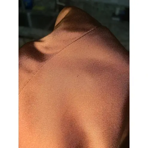 Joie Satin  Burnt Orange Wide Leg Capri Belt L wide leg spring contemporary boho