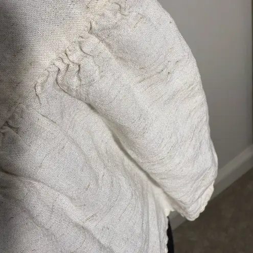 Moon River White Peplum Tank Top