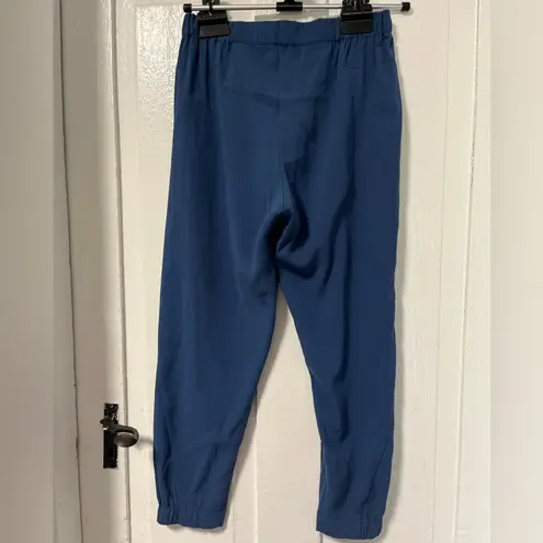 Babaton Aritzia Navy Blue Dexter Japanese Crepe Pull-On Trouser Pants XS