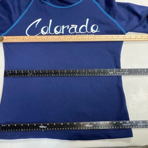 Prairie Mountain Colorado Rocky Mountains Women’s Sweatshirt Size Medium Blue