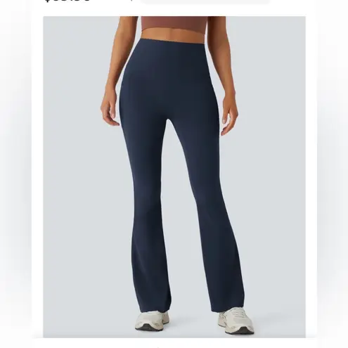 Halara UltraSculpt SoCinched Legging Bootcut Carbon Blue XS 30” inseam NWT