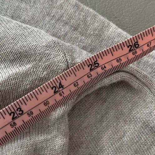 Rachel Zoe Sweater weather “Love”Neutral Fall Vibes High Low Hoodie Sweater Sz M Approx A31