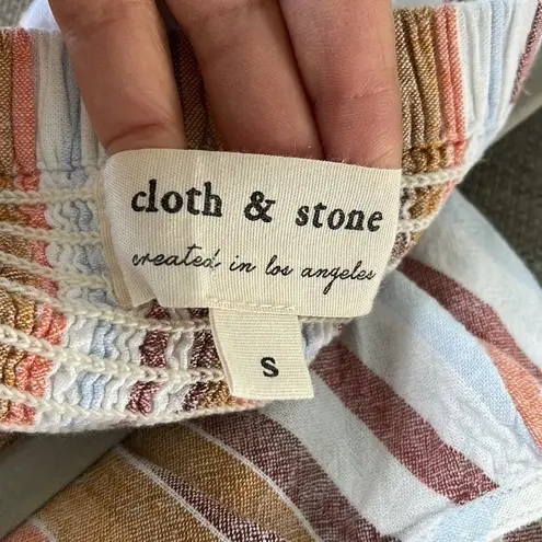 Cloth & Stone Anthropologies ‎ Striped Jumper. Linen Blend. Size Small - Image 2