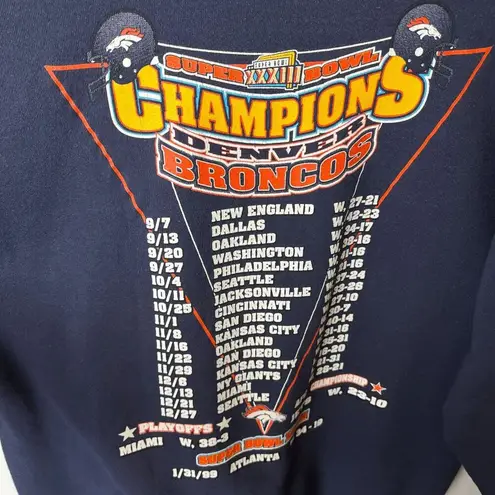 Starter Vintage 90s Denver Broncos Super Bowl XXXIII Champions Crewneck USA Made