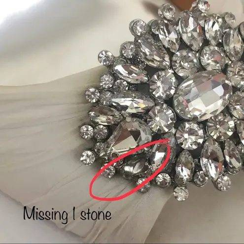 Badgley Mischka Ivory Pearson D Orsay Pumps Wedding Formal Heels Embellished 9