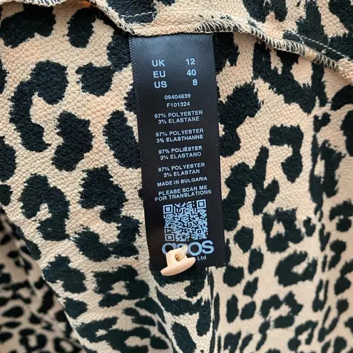 ASOS NWOT  Leopard Smock Mini Dress