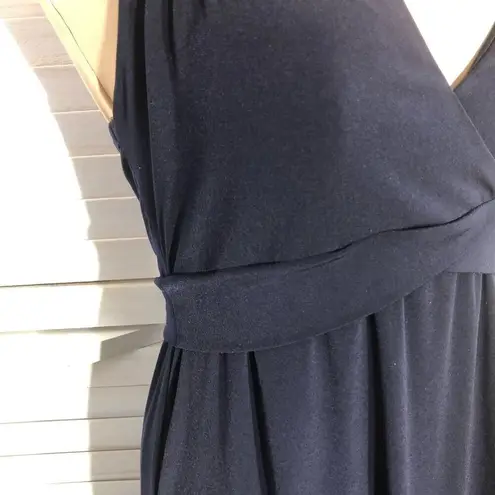Boston Proper Navy Blue Halter A Line Dress Size 6