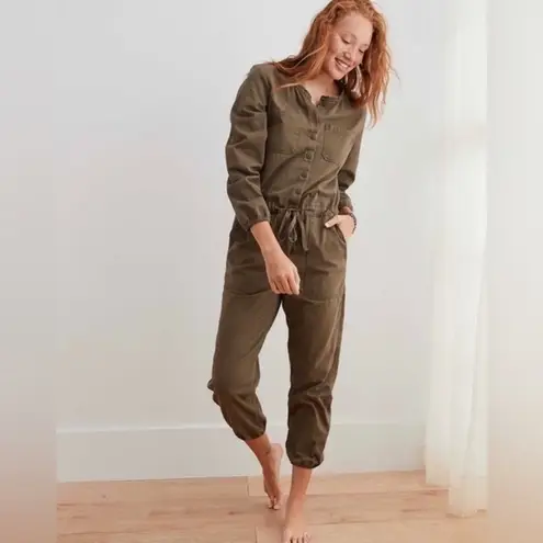 Aerie  Softest Utility Jumpsuit in Olive Green XS