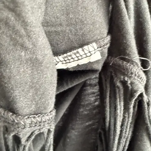 Bershka Lonely Roads Desert Graphic Fringe T-Shirt Women's Medium