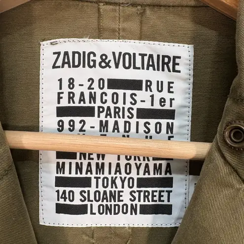 Zadig & Voltaire Virginia Grunge Military Jacket