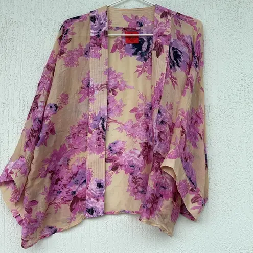 Anthropologie  Erfurt Luxury Floral Kimono One Size