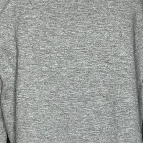 RD Style Shirt Womens Gray Sweatshirt Crop Waist Length Puff Sleeve Neutral