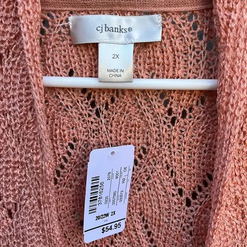 cj banks NWT  Open Front Duster Sweater Size 2X - Image 2