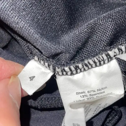 Bleu Rod Beattie Womens Ruffle Bandeau Wave Runner One-Piece Swimsuit Black Sz 4