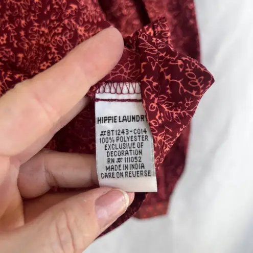 Hippie Laundry Boho Maximalist Beaded Multicolor Blouse Dressy Size Medium