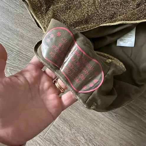 Oseree Lumiere Bottom Bikini Sand‎ Metallic Glitter Gold Size L