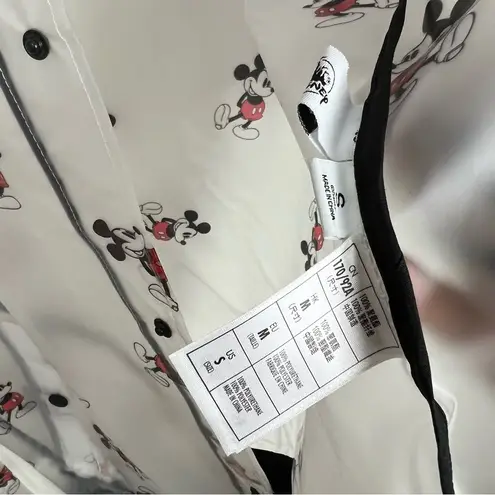 Disney  Parks Mickey Mouse Rain Bomber Jacket Transparent Frosted Size Small NEW - Image 5