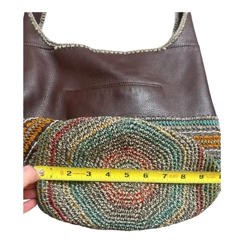 The Sak Back To Bali 120 Hobo Seminyak Bag in Leather & Hand-Crochet